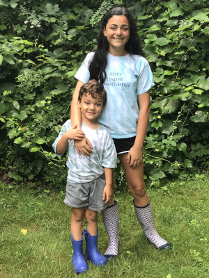 the Bocchino kids wearing PHFG t-shirts.