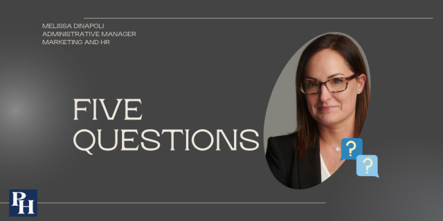 Five Questions: Melissa DiNapoli, administrative manager for marketing and HR.