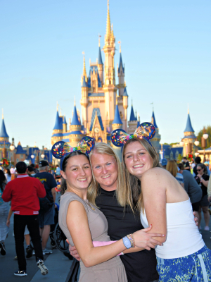 Rebecca Pavese and her daughters at Walt Disney World.